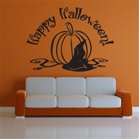 Happy Halloween! - Vinyl Wall Decal - Wall Quote - Wall Decor