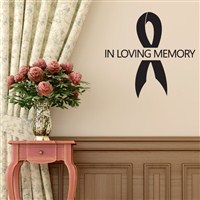 In Loving Memory - Vinyl Wall Decal - Wall Quote - Wall Decor