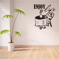 Enjoy life - Vinyl Wall Decal - Wall Quote - Wall Decor