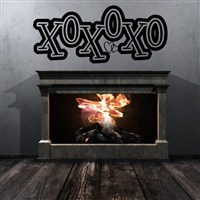 XOXOXO - Vinyl Wall Decal - Wall Quote - Wall Decor