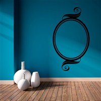 Swirl Picture Frame - Vinyl Wall Decal - Wall Quote - Wall Decor