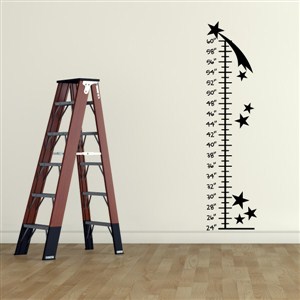 Growth Chart Stars - Vinyl Wall Decal - Wall Quote - Wall Decor