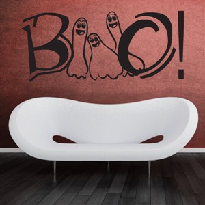 Boo! - Vinyl Wall Decal - Wall Quote - Wall Decor